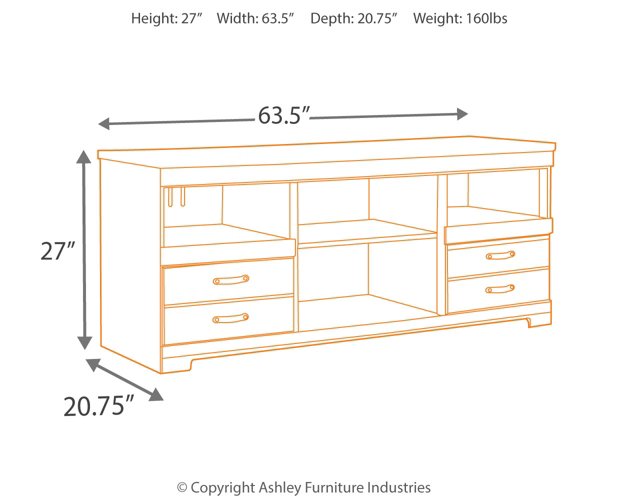 Trinell 63" TV Stand - Affordable Home Luxury