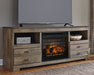 Trinell 63" TV Stand with Electric Fireplace - Affordable Home Luxury