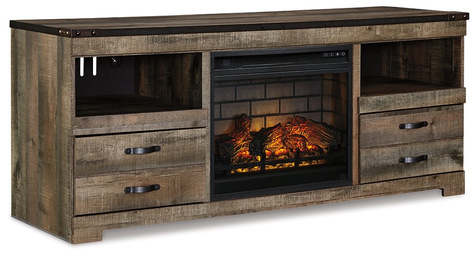 Trinell 63" TV Stand with Electric Fireplace - Affordable Home Luxury