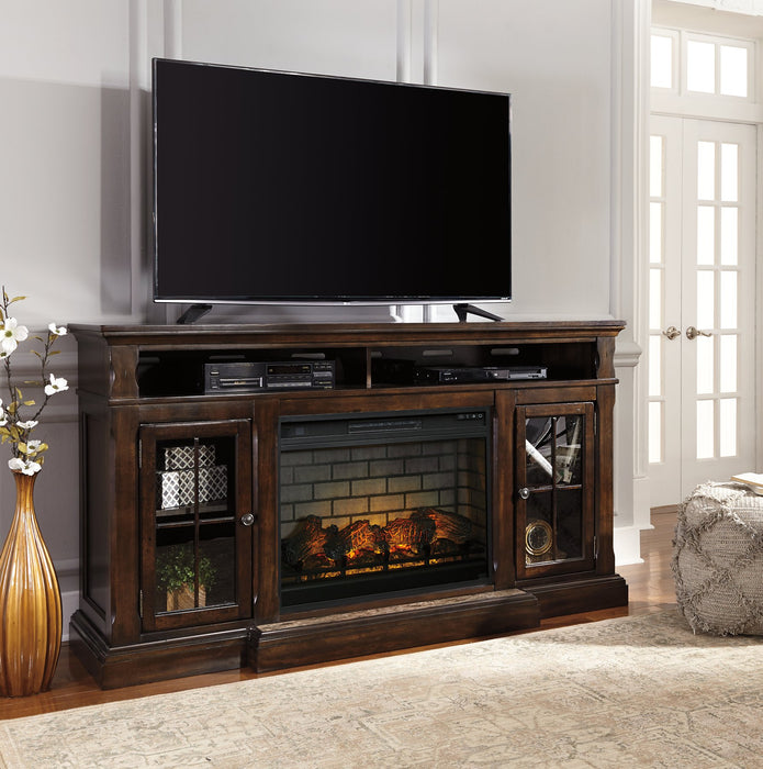 Roddinton 72" TV Stand with Electric Fireplace - Affordable Home Luxury