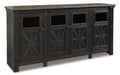 Tyler Creek 74" TV Stand - Affordable Home Luxury