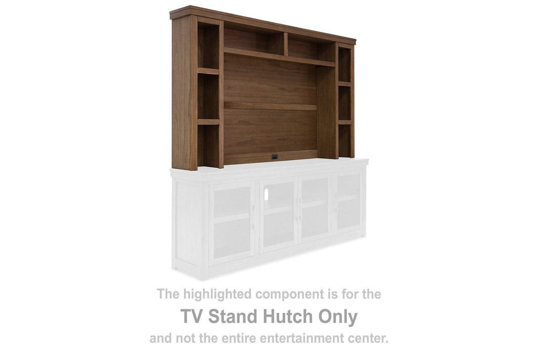 Boardernest 85" TV Stand with Hutch - Affordable Home Luxury