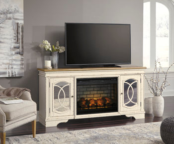 Realyn 74" TV Stand with Electric Fireplace - Affordable Home Luxury