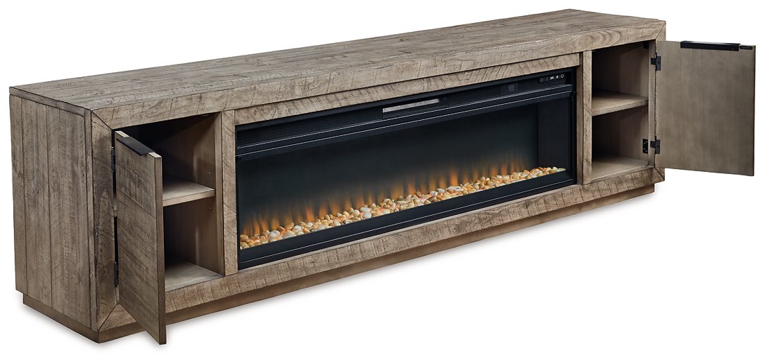 Krystanza TV Stand with Electric Fireplace - Affordable Home Luxury