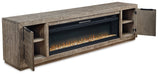 Krystanza TV Stand with Electric Fireplace - Affordable Home Luxury