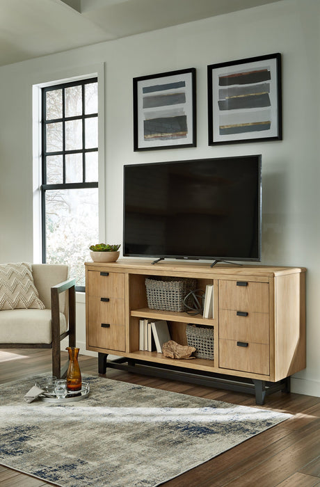 Freslowe TV Stand with Electric Fireplace - Affordable Home Luxury