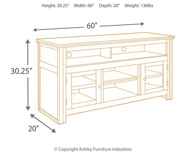 Harpan 60" TV Stand - Affordable Home Luxury