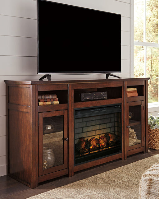 Harpan 72" TV Stand with Electric Fireplace - Affordable Home Luxury