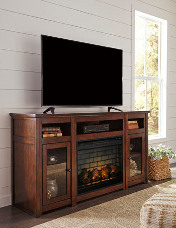 Harpan 72" TV Stand with Electric Fireplace - Affordable Home Luxury