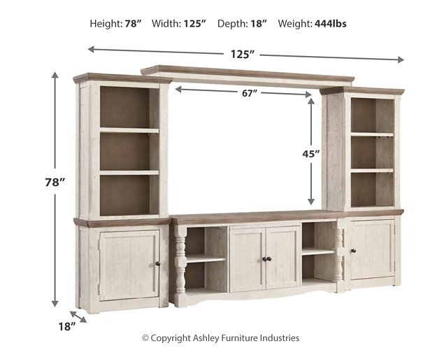 Havalance 4-Piece Entertainment Center - Affordable Home Luxury