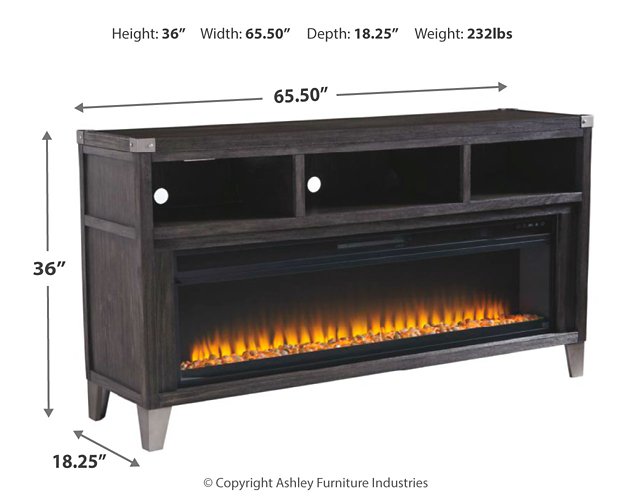 Todoe 65" TV Stand with Electric Fireplace - Affordable Home Luxury