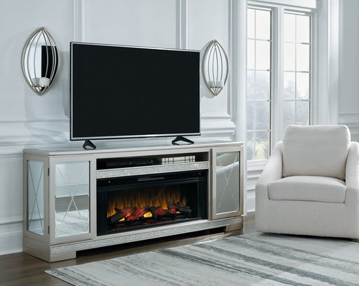 Flamory 72" TV Stand with Electric Fireplace - Affordable Home Luxury