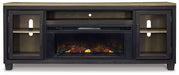 Foyland 83" TV Stand with Electric Fireplace - Affordable Home Luxury
